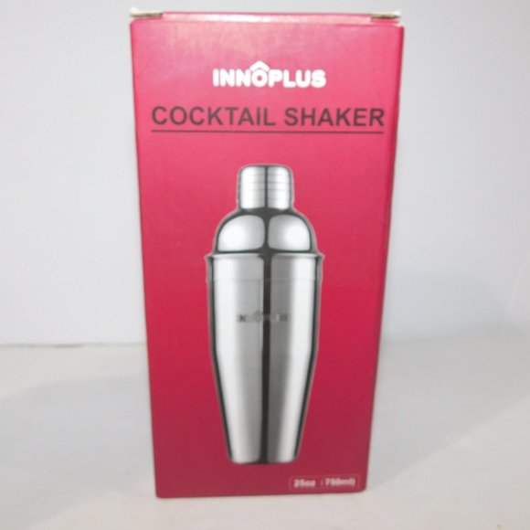 Innoplus 25 oz 750ml Silver Cocktail Shaker NEW in Box - Picture 2 of 6